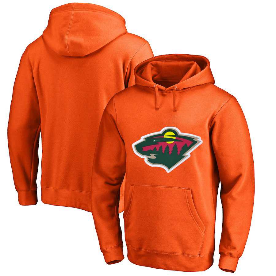 Minnesota Wild Orange All Stitched Pullover Hoodie,We sell and wholesale Minnesota Wild Orange All Stitched Pullover Hoodie on line form chian!